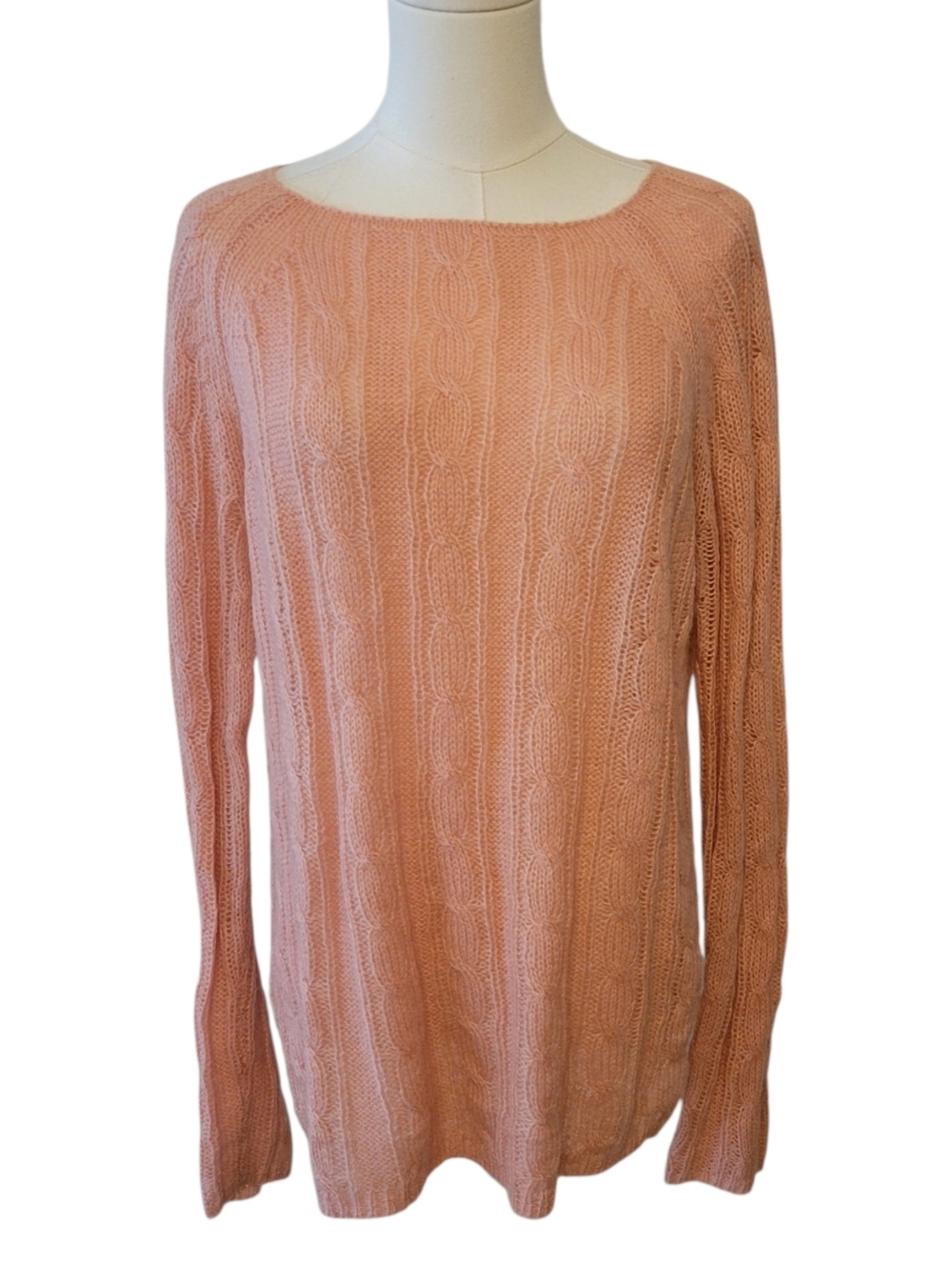 J. Crew Melon Wool Blend Lightweight Tunic Sweater Size Medium